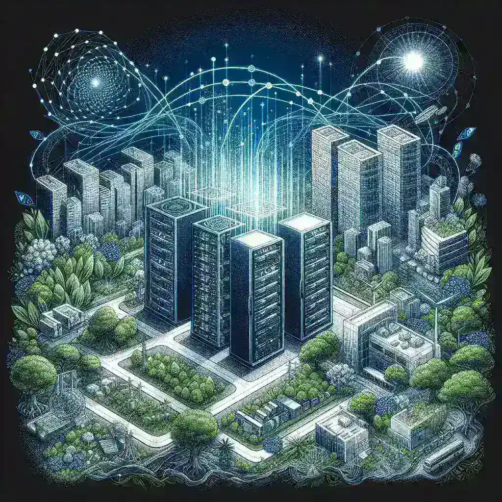 "Data center expansion in Brazil driving local economic growth, featuring advanced technology infrastructure and sustainable energy solutions."